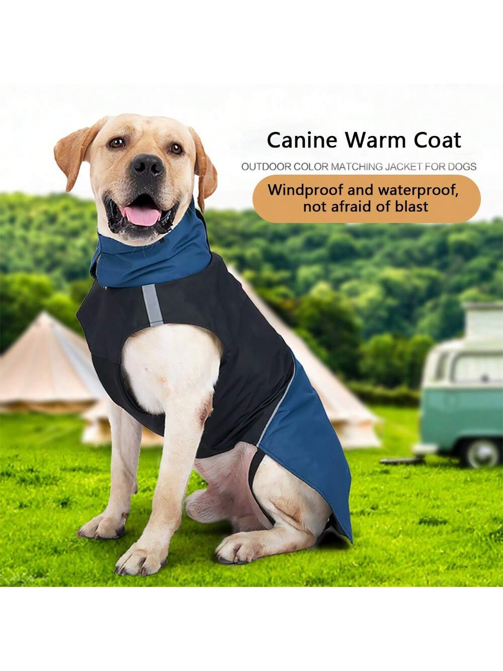 Outdoor Camping Vest - Abrigo Cálido para Perro, Impermeable y