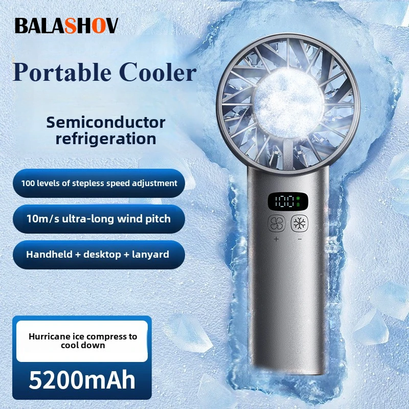 Outdoor Camping Misting Fan - Ventilador de mano con compresa de