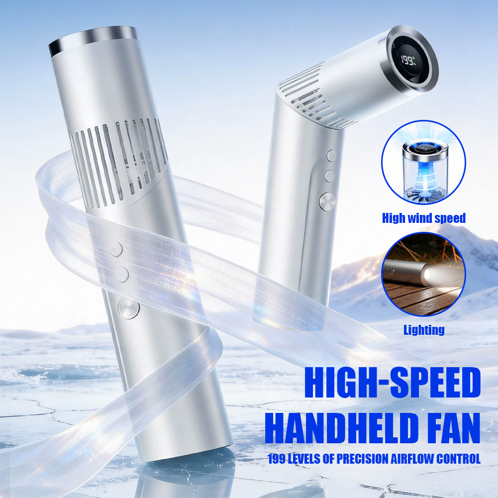 Outdoor Camping Fan - Mini Ventilador de Mano con Motor