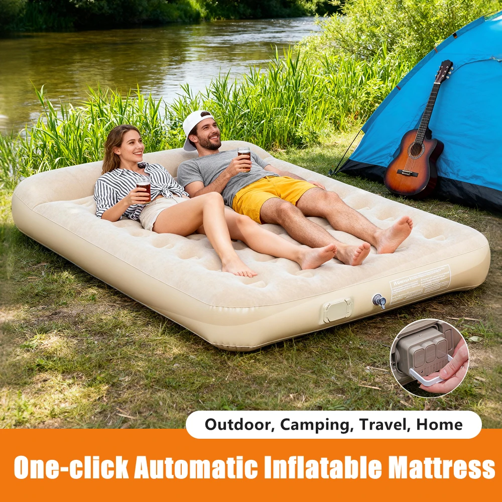 Camping Outdoor Or Indoor - Nuevo colchón de aire con bomba