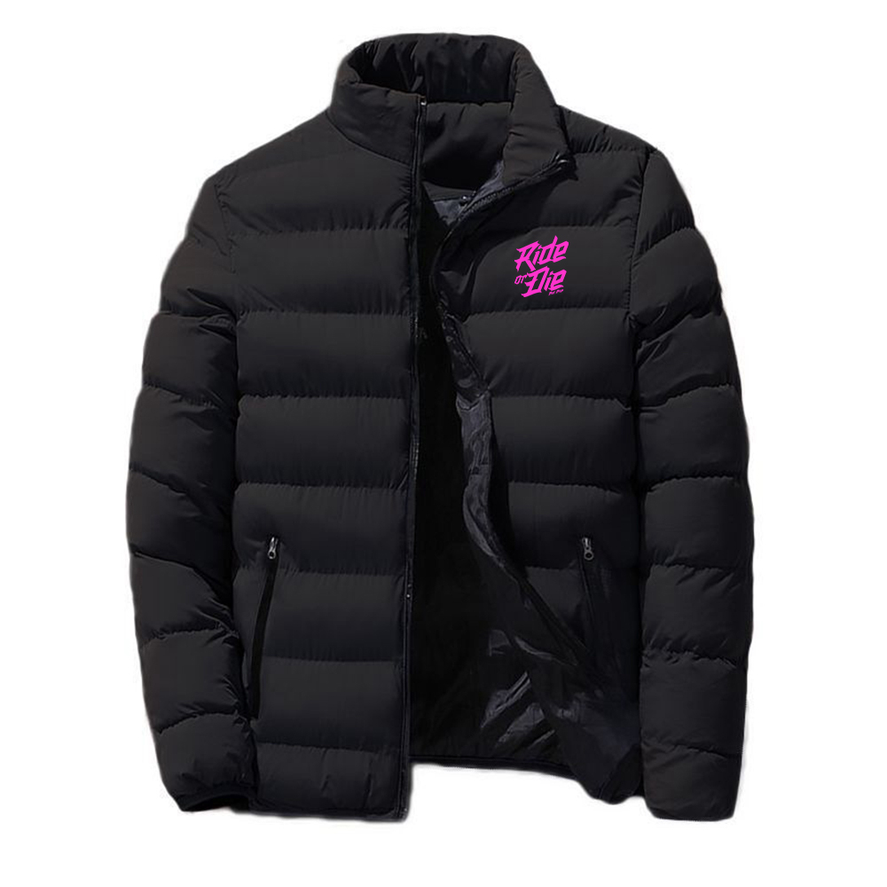 Outdoor Camping Logo - Chaqueta Casual de Invierno para Hombre,