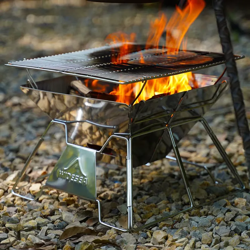 Outdoor Camping Wood Burning Stove - Parrilla para Barbacoa de Camping al