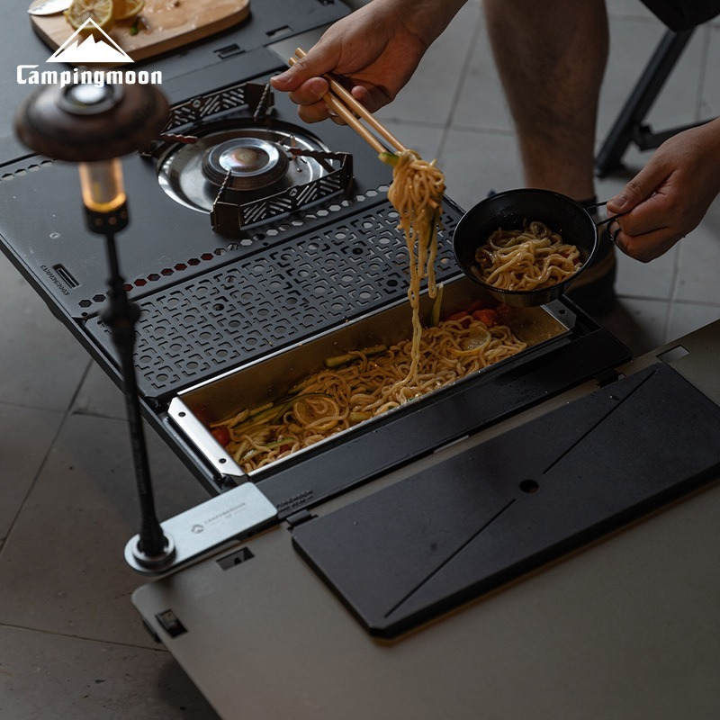 Outdoor Camping Table With Storage - CAMPINGMOON CK-11 Caja de cubiertos de