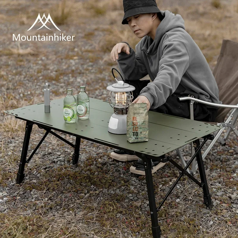 Outdoor Camping Table With Storage - MOUNTAINHIKE Nueva Mesa Plegable Elevable RUpgrade,