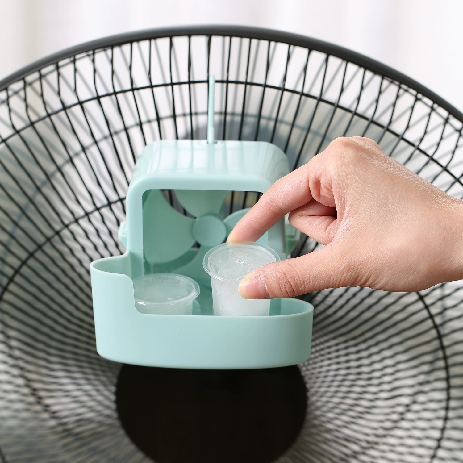 Outdoor Camping Air Conditioner - Ventilador de Enfriamiento Portátil con Clip,