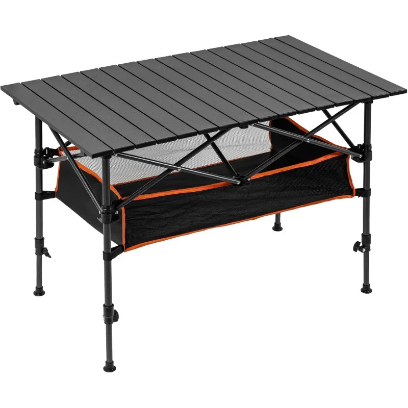Outdoor Camping Table With Storage - Mesa de Camping Plegable con Cesta