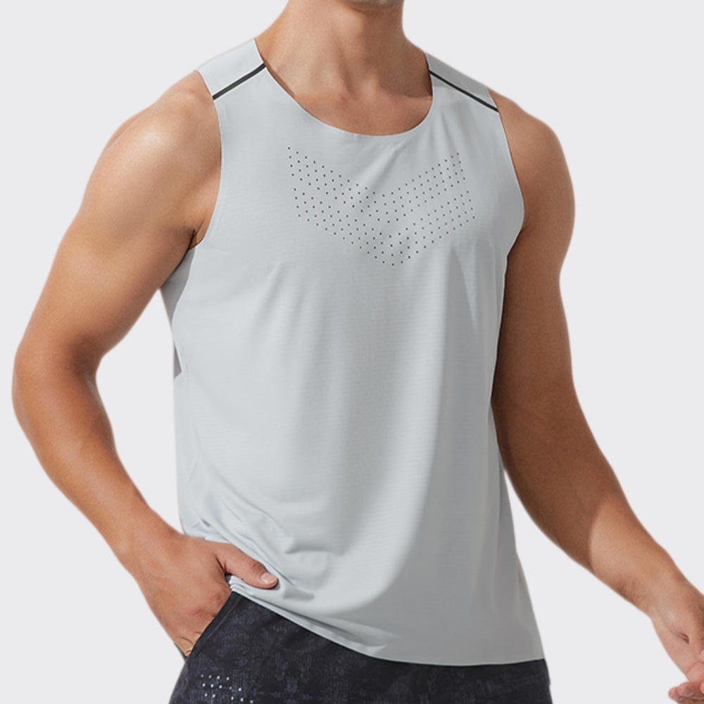 Outdoor Camping Logo - Camiseta Deportiva sin Mangas para Hombre,