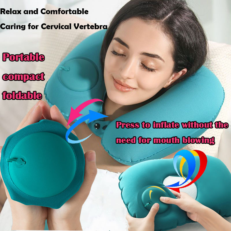 Outdoor Camping Store - Almohada inflable portátil para el cuello,