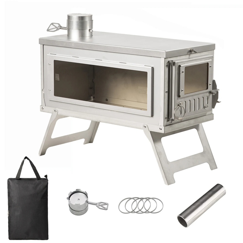 Outdoor Camping Wood Burning Stove - Calentador para exteriores, estufa para tienda,