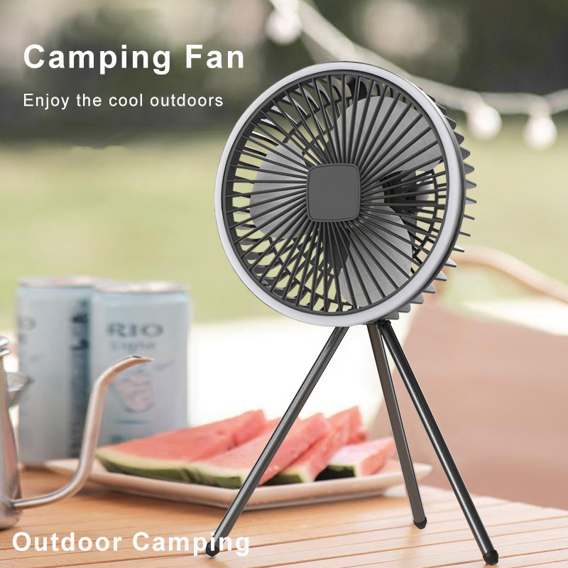 Outdoor Camping Misting Fan - Ventilador portátil para acampar, 10000mAh, 5000mAh,