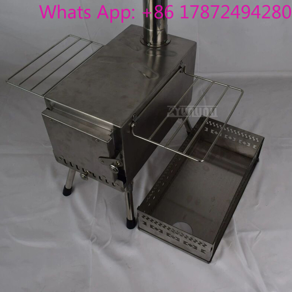 Outdoor Camping Wood Burning Stove - Estufa Portátil de Leña para Calefacción,