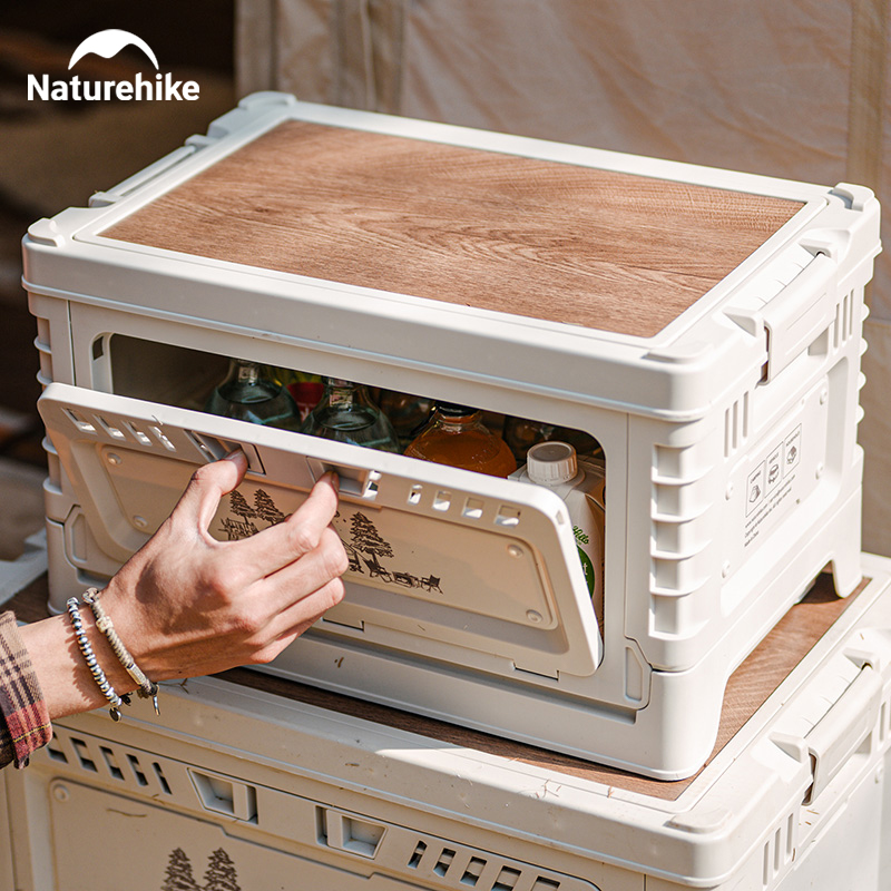 Outdoor Camping Table With Storage - Naturehike-caja de almacenamiento plegable de gran