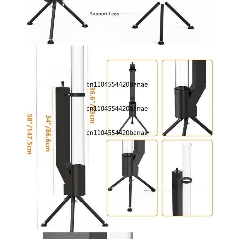 Outdoor Camping Wood Burning Stove - Estufa de cohete de leña Vertical,