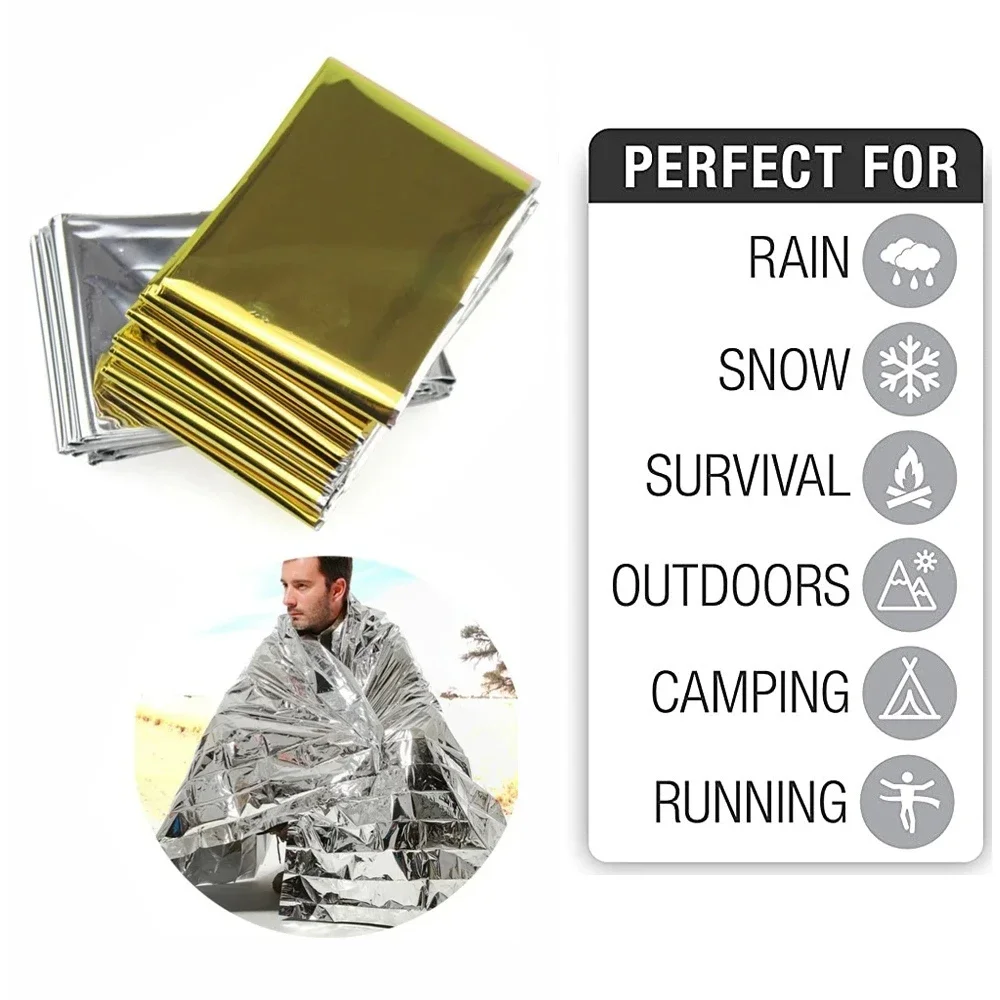 Outdoor Camping Mat Waterproof - Manta térmica de emergencia plegable, impermeable,