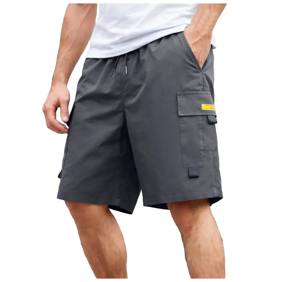 Camping Outdoor Clothing - Pantalones Cortos Cargo de Verano para