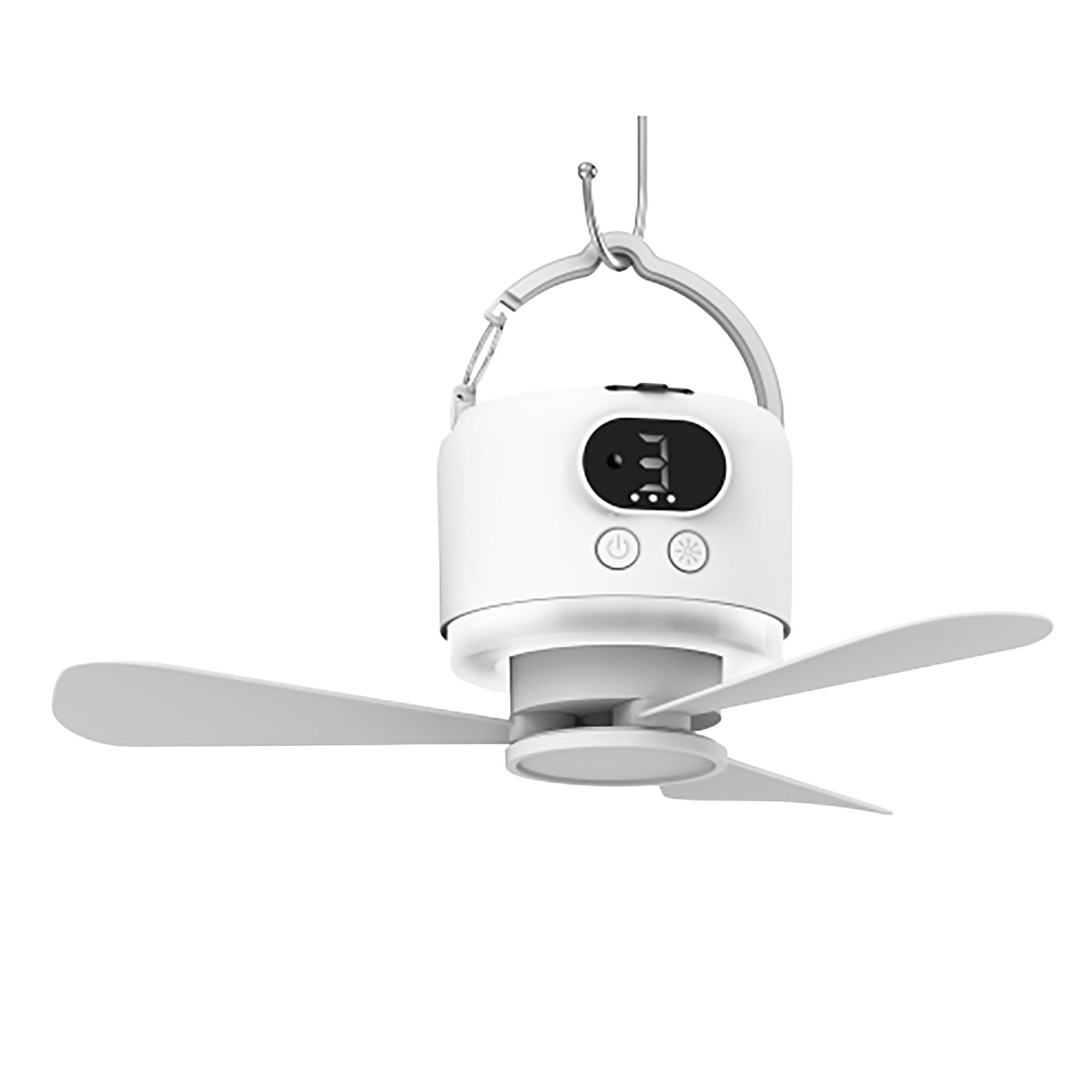 Outdoor Camping Fan - Ventilador de Techo Portátil Recargable de