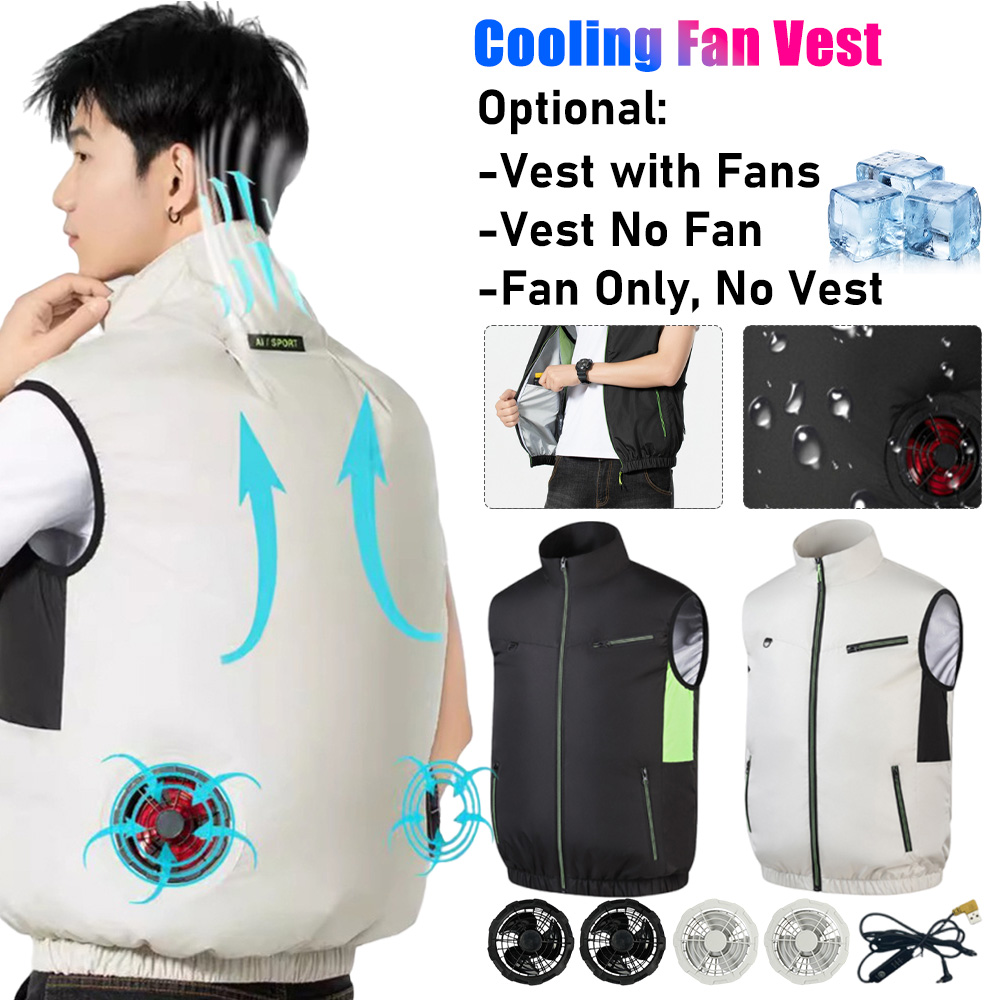 Outdoor Camping Air Conditioner - Chaleco con ventilador de refrigeración para