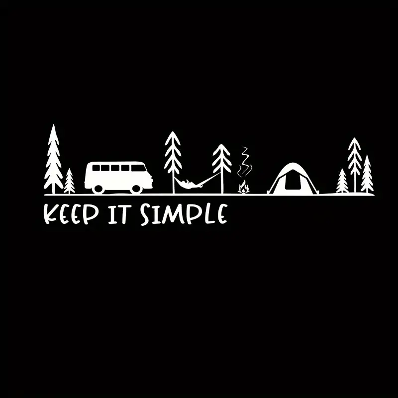 Outdoor Camping Logo - Pegatinas de vinilo para coche con