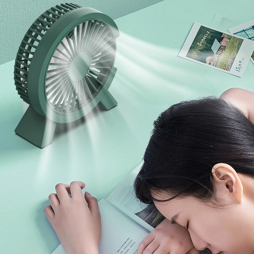 Outdoor Camping Fan - Mini Ventilador Eléctrico Portátil para Computadoras