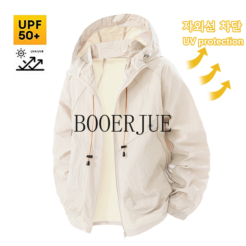 Camping Outdoor Clothing - Chaqueta Deportiva para Exteriores, Cortavientos Anti-UV,