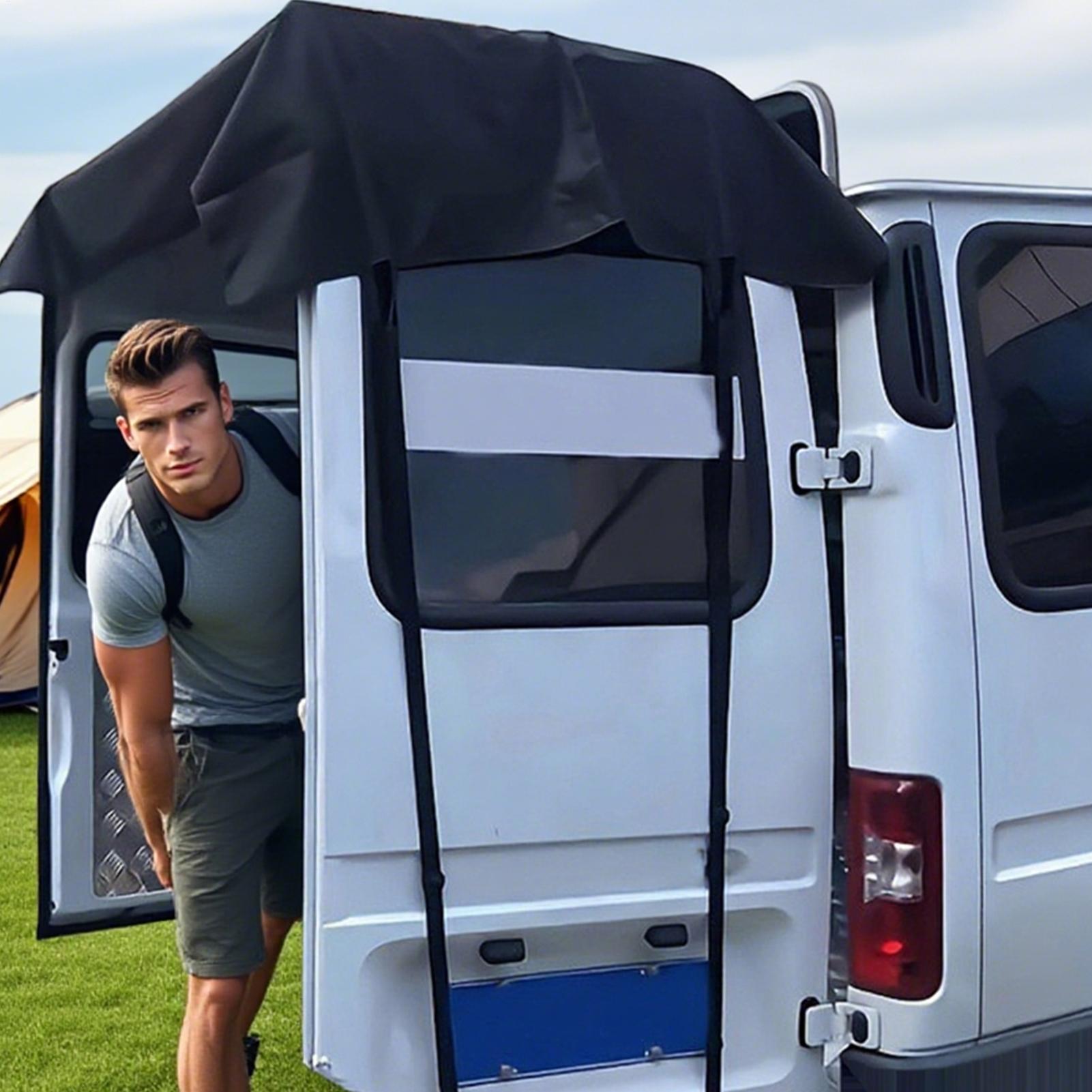 Cubierta para Puerta Trasera d - Outdoor Camping Awning reseña y precio