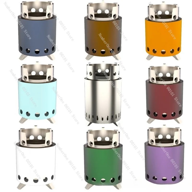 Estufa de fuego de acero inoxi - Outdoor Camping Wood Burning Stove reseña y precio