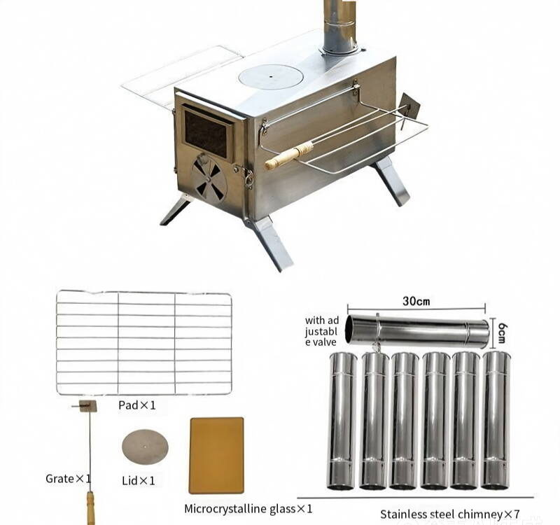 Estufa de leña para camping de - Outdoor Camping Wood Burning Stove reseña y precio