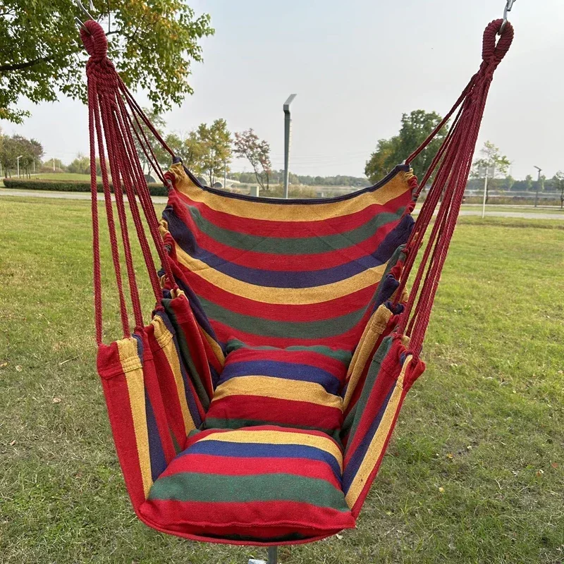 Silla Hamaca de Lona a Rayas C - Camping Outdoor Or Indoor reseña y precio