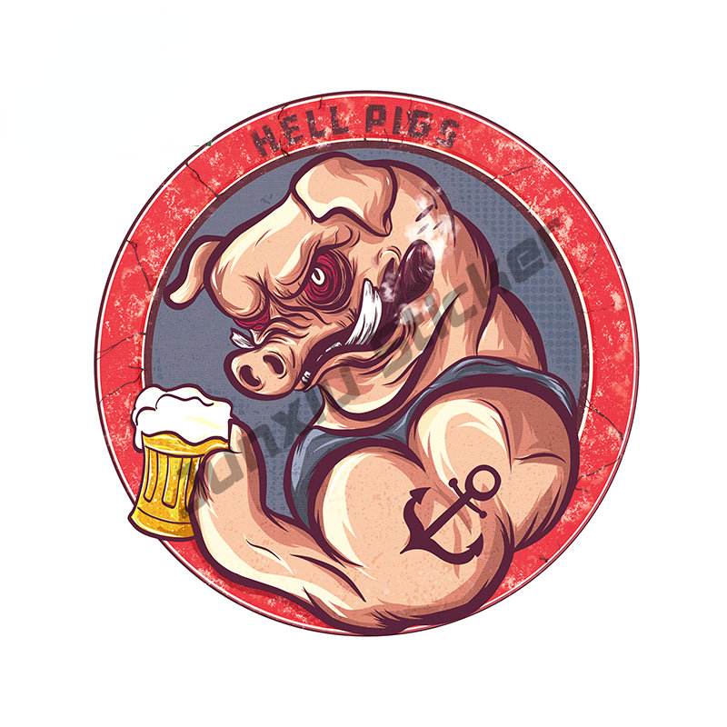 Hellfish-pegatina de vinilo pa - Outdoor Camping Logo reseña y precio