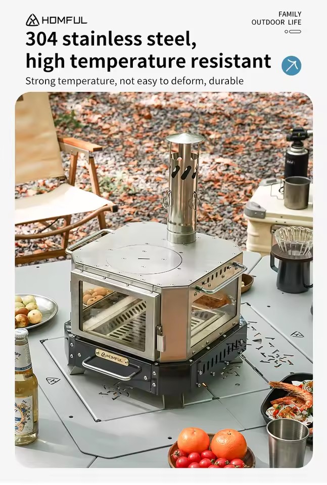 Estufa de Leña Portátil HOMFUL - Outdoor Camping Wood Burning Stove reseña y precio