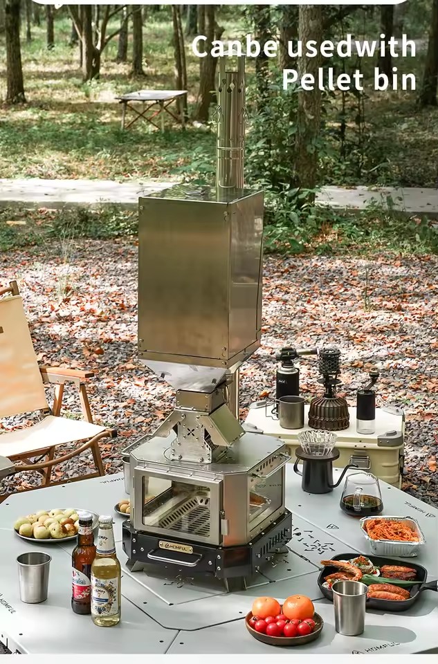 Estufa de Leña Portátil HOMFUL - Outdoor Camping Wood Burning Stove reseña y precio