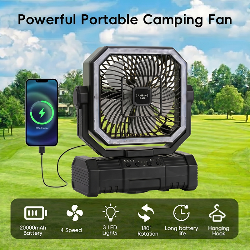 Ventilador de techo para acamp - Outdoor Camping Misting Fan reseña y precio