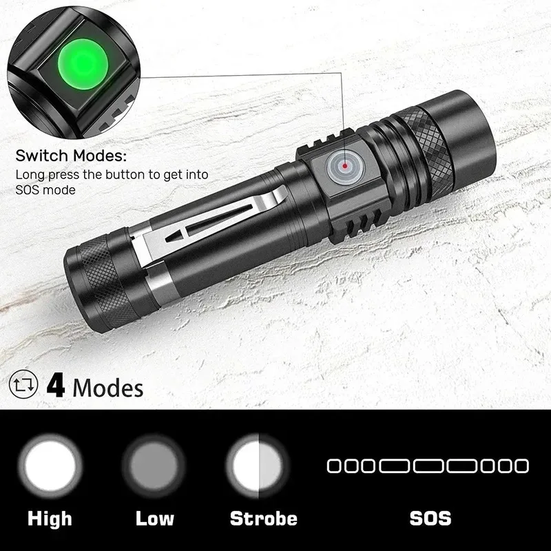 Linterna de mano recargable T6 - Outdoor Camping Items reseña y precio