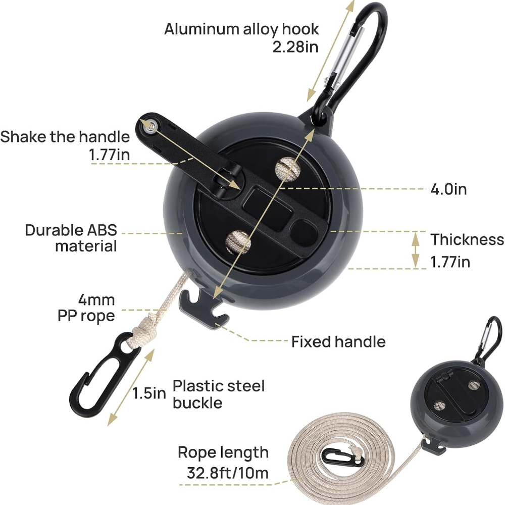 CZHIYAO 1 pieza 10M tendedero  - Camping Outdoor Clothing reseña y precio