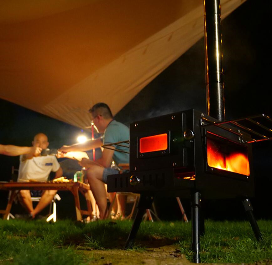 Estufa de leña portátil de ace - Outdoor Camping Wood Burning Stove reseña y precio