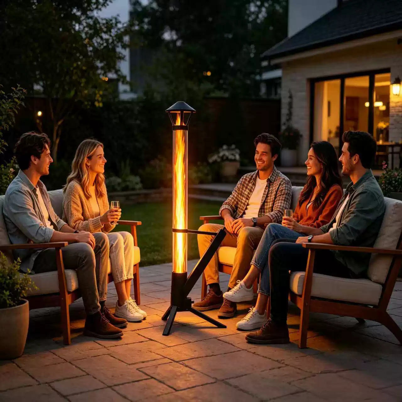 Estufa vertical de leña para e - Outdoor Camping Wood Burning Stove reseña y precio