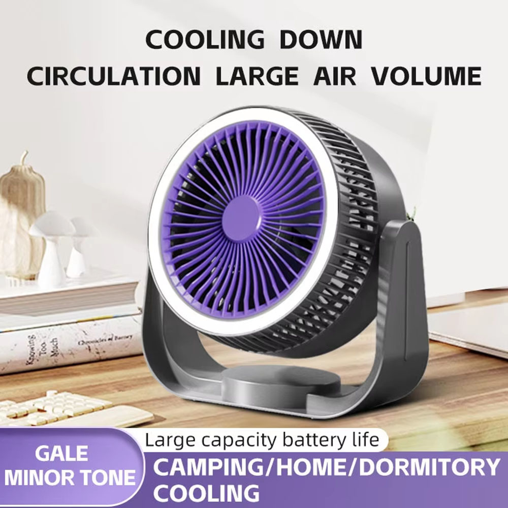 Ventilador portátil recargable - Outdoor Camping Misting Fan reseña y precio
