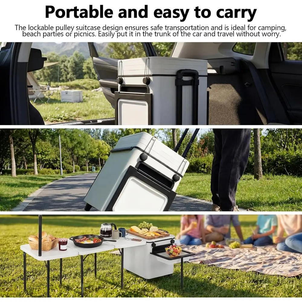 Mesa de Cocina Plegable Portát - Outdoor Camping Table With Storage reseña y precio
