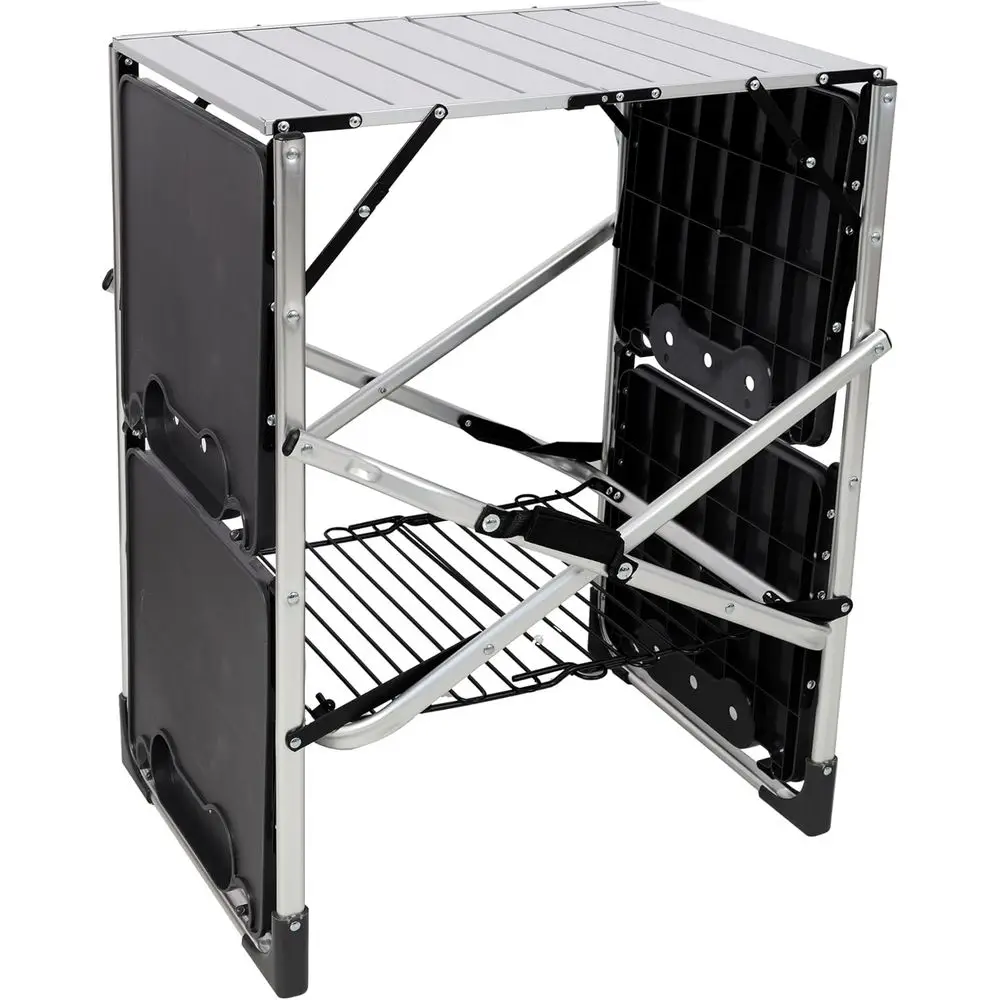 Mesa de Cocina Portátil para E - Outdoor Camping Table With Storage reseña y precio