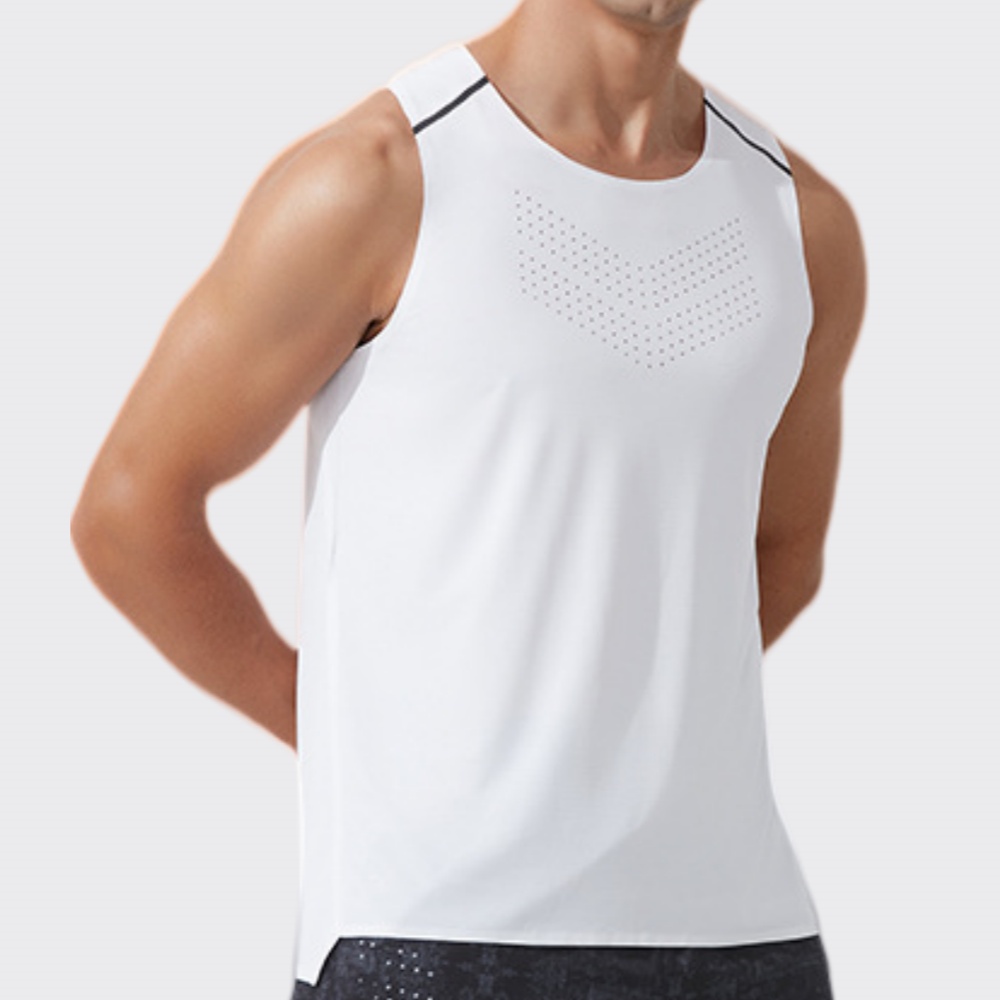 Camiseta Deportiva sin Mangas  - Outdoor Camping Logo reseña y precio