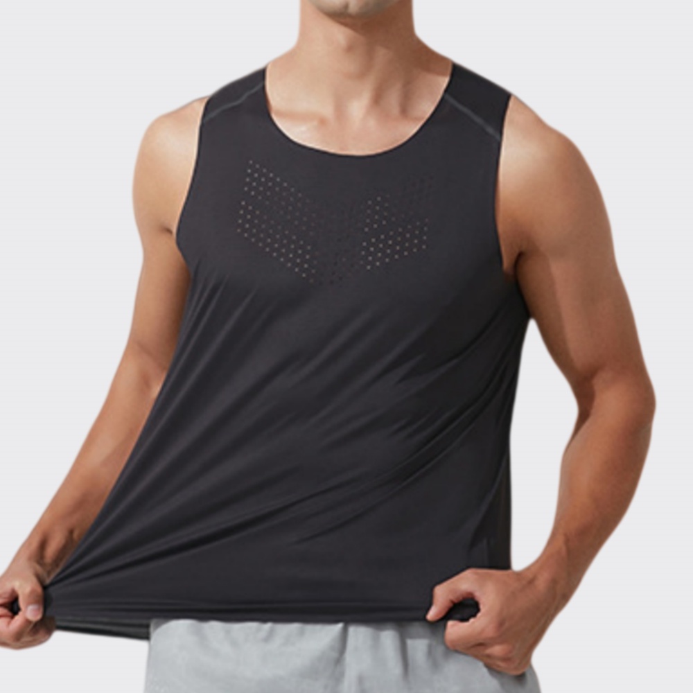 Camiseta Deportiva sin Mangas  - Outdoor Camping Logo reseña y precio
