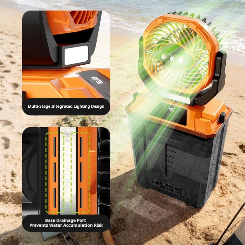 Nuevo Ventilador de Nebulizaci - Outdoor Camping Misting Fan reseña y precio