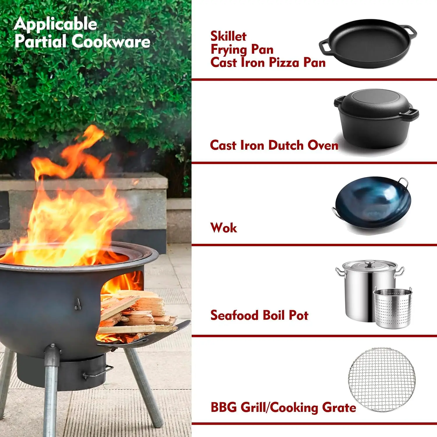 Estufa de leña multifunción co - Outdoor Camping Wood Burning Stove reseña y precio
