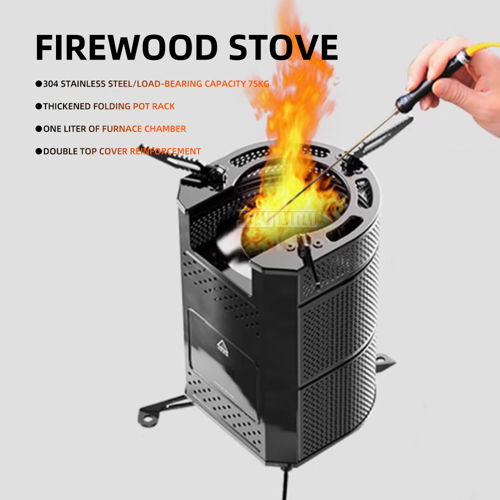 Cocina de Picnic, Estufa de Le - Outdoor Camping Wood Burning Stove reseña y precio