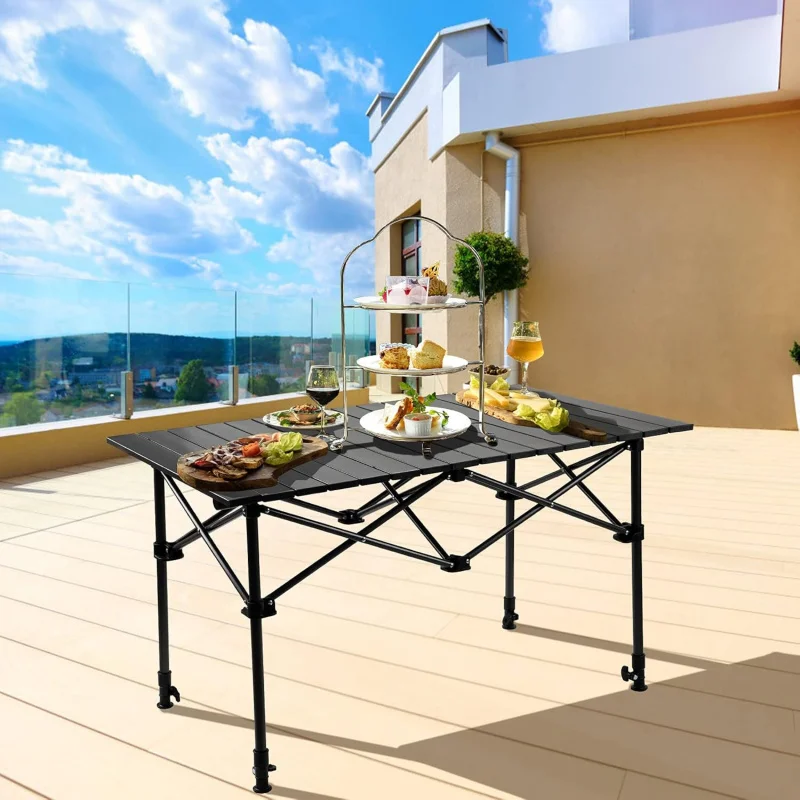 Mesa de Camping Plegable con C - Outdoor Camping Table With Storage reseña y precio