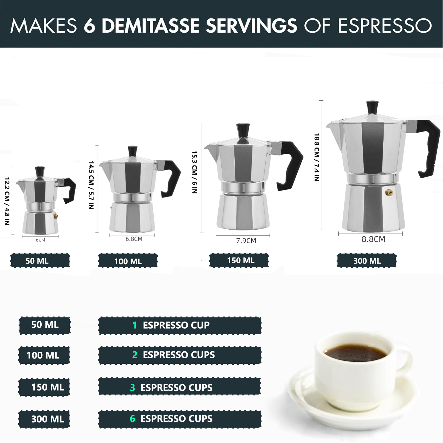 Cafetera Moka Clásica de Alumi - Outdoor Camping Items reseña y precio