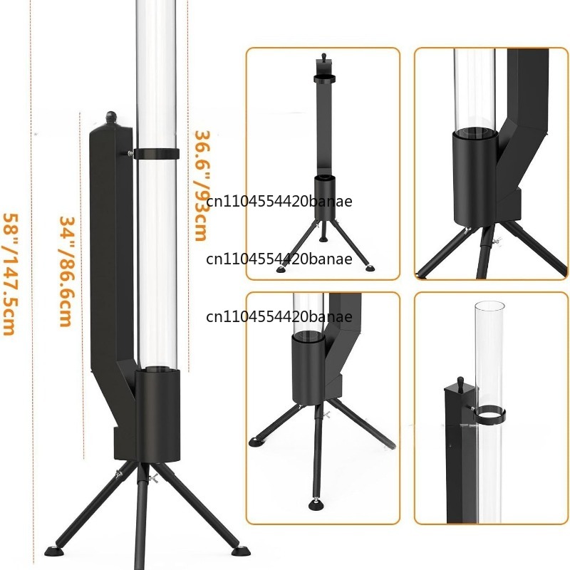 Estufa de cohete de leña Verti - Outdoor Camping Wood Burning Stove reseña y precio