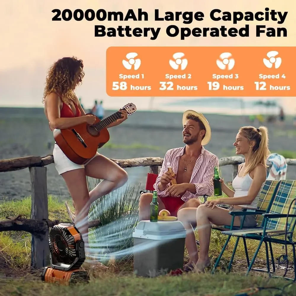 Ventilador de Camping Recargab - Outdoor Camping Misting Fan reseña y precio