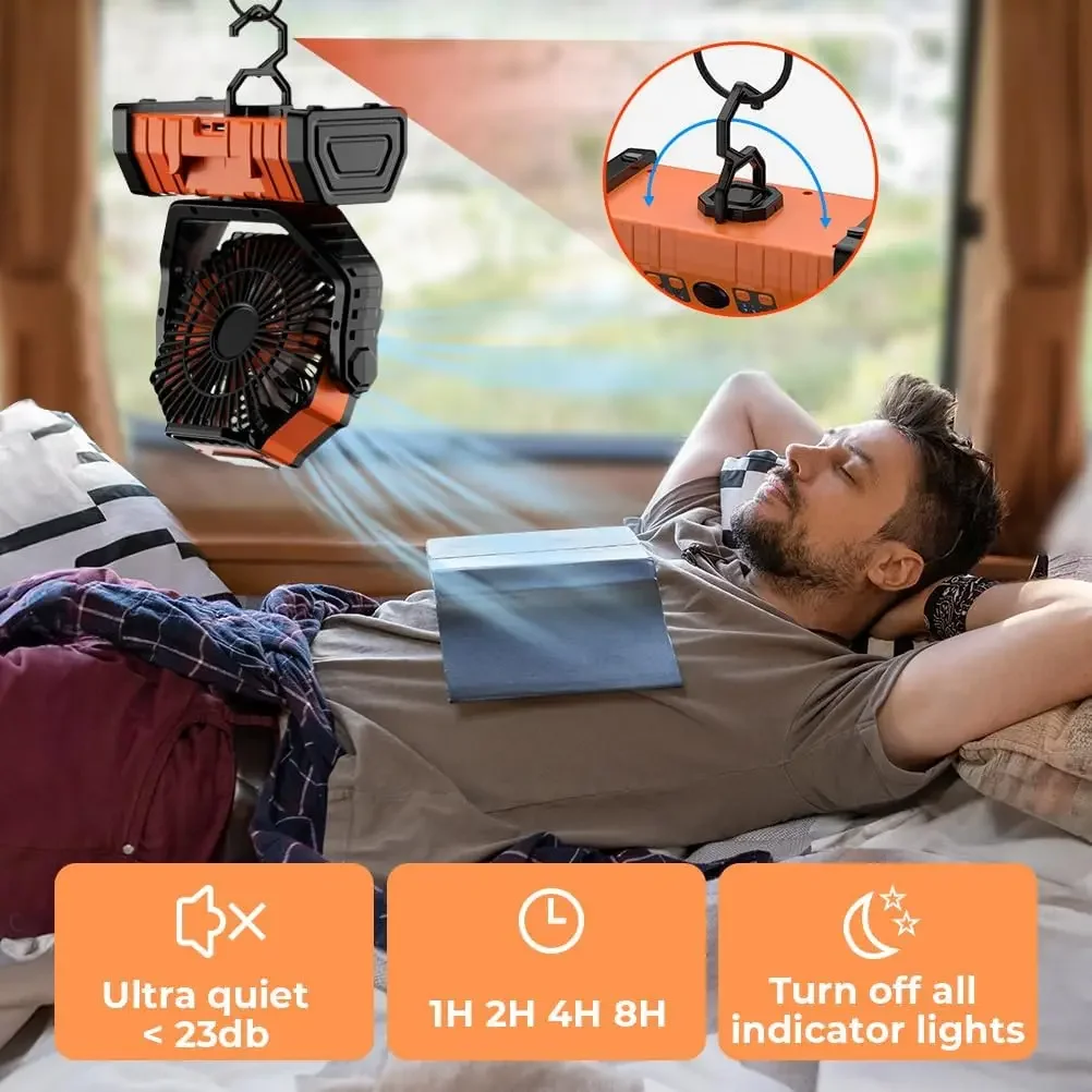 Ventilador de Camping Recargab - Outdoor Camping Misting Fan reseña y precio