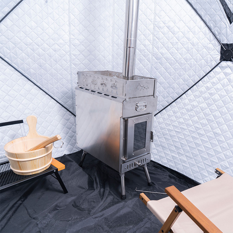 Estufa de sauna portátil de le - Outdoor Camping Wood Burning Stove reseña y precio